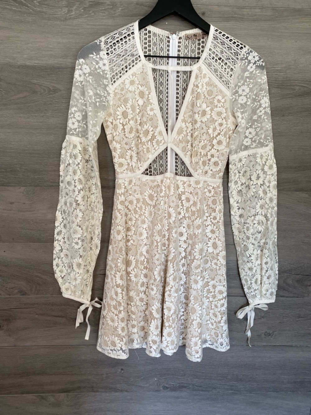 For Love & Lemons Daisy Lace Mini Dress